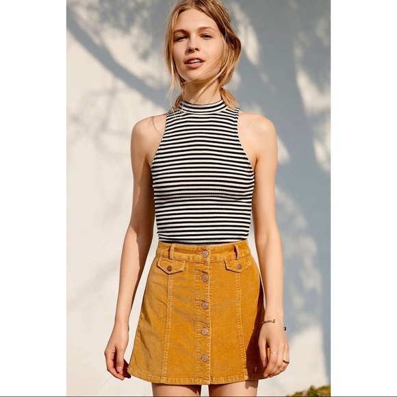BDG Dresses & Skirts - BDG SADIE denim skirt with buttons
